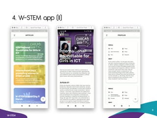 4. W-STEM app (II)
W-STEM
8
 