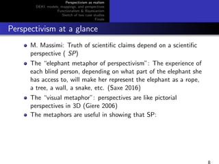 A probabilistic-functional approach to perspectivism and a case study