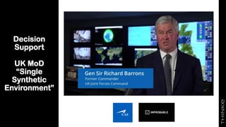 Decision
Support
UK MoD
“Single
Synthetic
Environment”
 