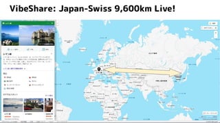 VibeShare: Japan-Swiss 9,600km Live!
 
