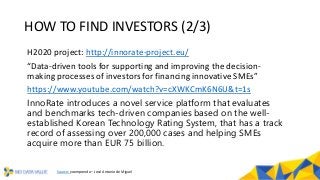 BDVe Webinar Series - Help to face an investor