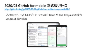 https://github.blog/jp/2020-03-19-github-for-mobile-is-now-available/
 