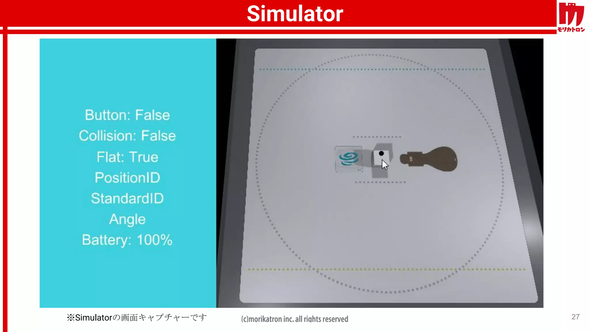 Simulator
27※Simulatorの画面キャプチャーです
 