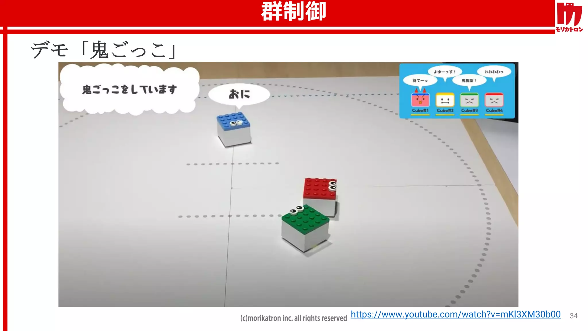 群制御
34https://www.youtube.com/watch?v=mKl3XM30b00
デモ「鬼ごっこ」
 