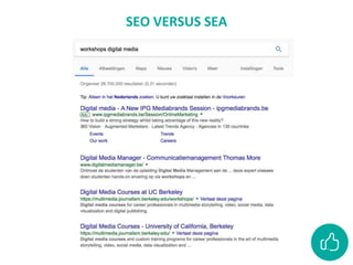 SEO VERSUS SEA
 