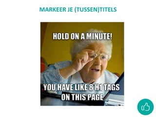 MARKEER JE (TUSSEN)TITELS
 