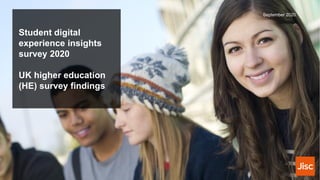 Student digital
experience insights
survey 2020
UK higher education
(HE) survey findings
September 2020
 