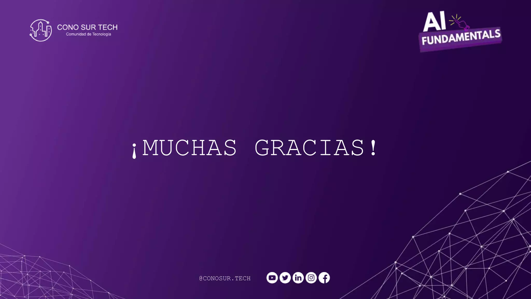 @CONOSUR.TECH
¡MUCHAS GRACIAS!
 