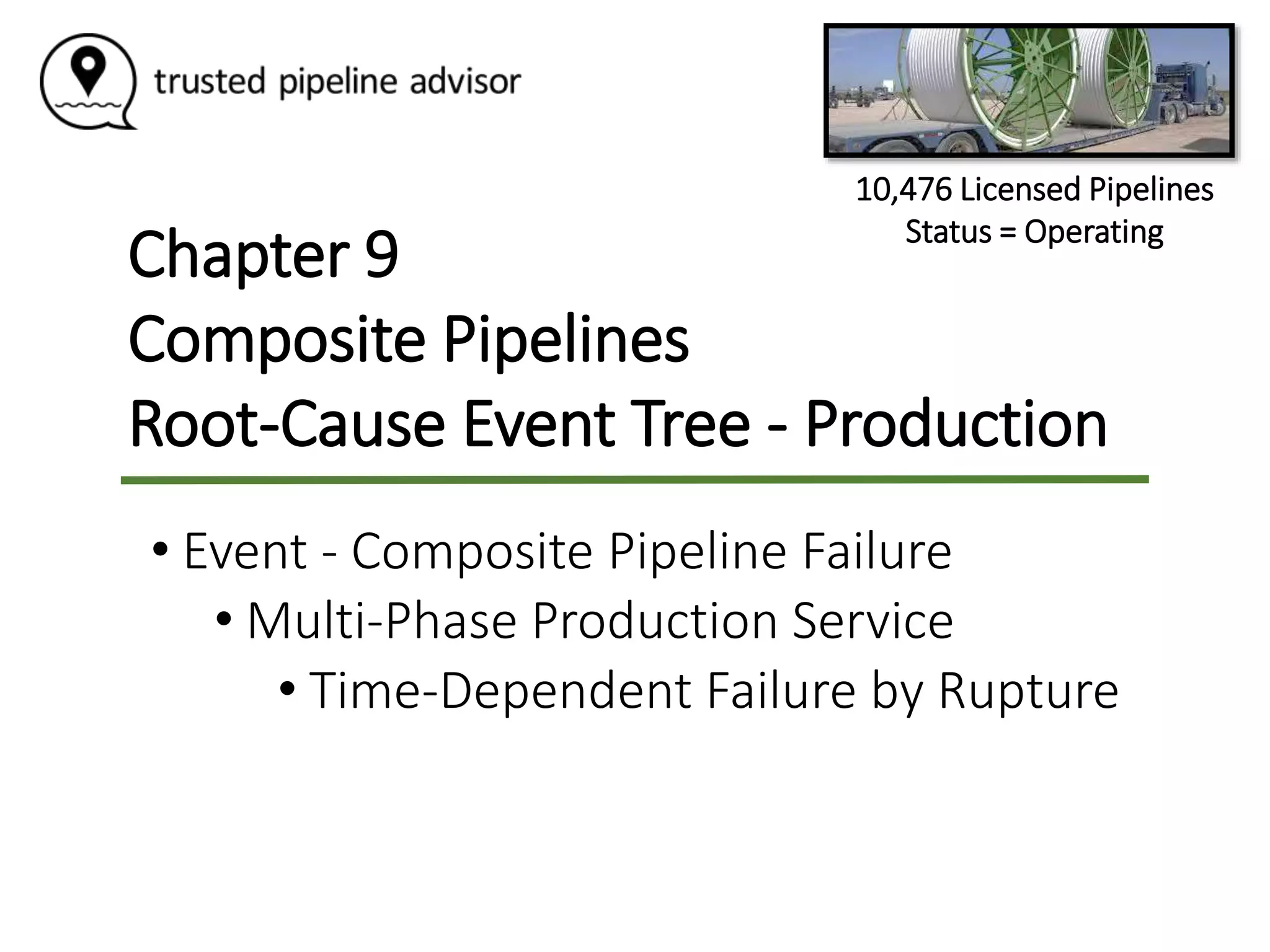 Pipeline Risk Assessment - Composite Pipelines