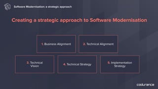 Implementing Modernisation Software Modernisation: a strategic approach | PDF