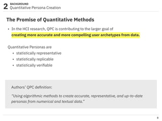 A Literature Review of Quantitative Persona Creation | PDF