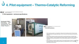 5
4. Pilot equipment – Thermo-Catalytic Reforming
 