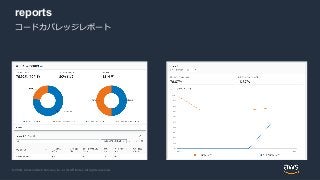 © 2020, Amazon Web Services, Inc. or its Affiliates. All rights reserved.
reports
コードカバレッジレポート
 