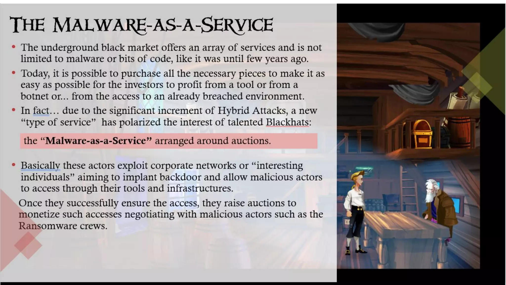 12 ©2020 RSA Security LLC or its affiliates. All rights reserved.
The Malware-as-a-Service
 