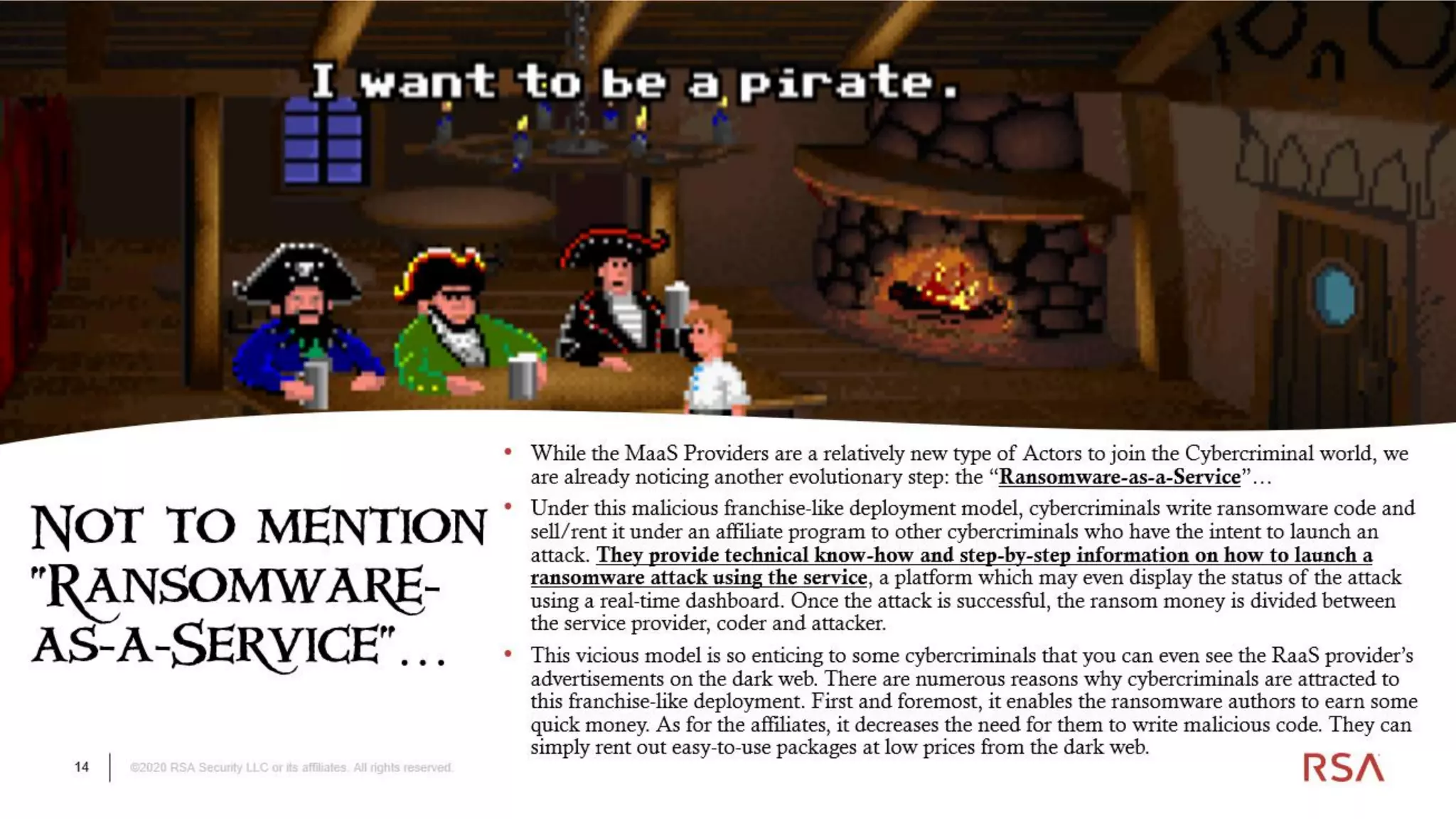 14 ©2020 RSA Security LLC or its affiliates. All rights reserved.
 