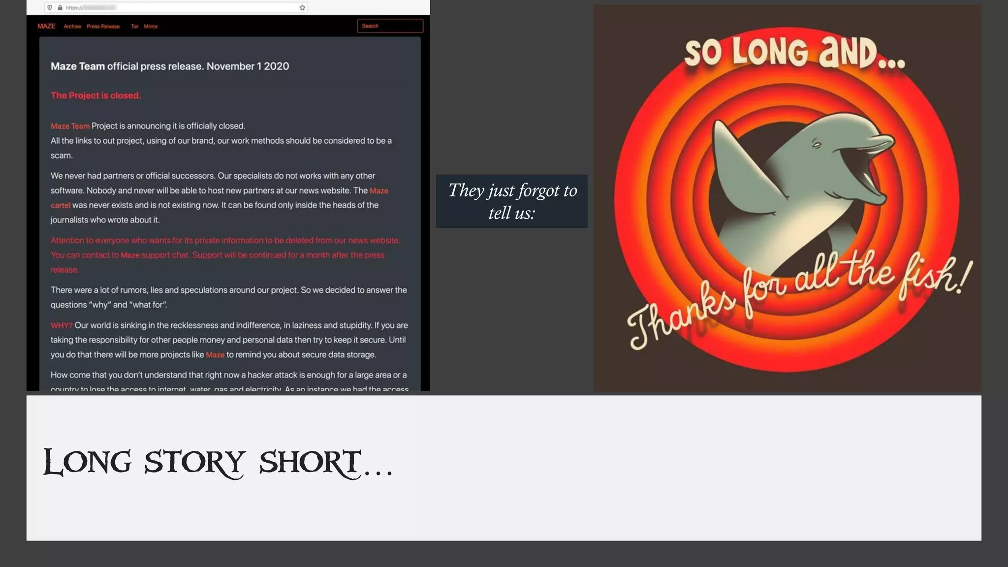 9 ©2020 RSA Security LLC or its affiliates. All rights reserved.
Long story short…
They just forgot to
tell us:
 