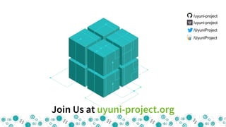 Join Us at uyuni-project.org
/uyuni-project
/uyuni-project
/UyuniProject
/UyuniProject
 