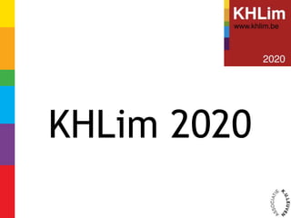 KHLim 2020
 