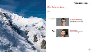 Dr. Bruno Wildhaber
Managing Partner KRM
Sven Lüders
Consultant Baggenstos
Die Referenten…
5
 