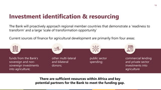 African Development Bank Livestock Investment Masterplan (LIVEMAP)