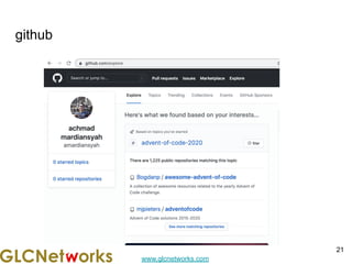 www.glcnetworks.com
github
21
 