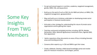 Overview of African Development Bank Livestock Investment Masterplan 