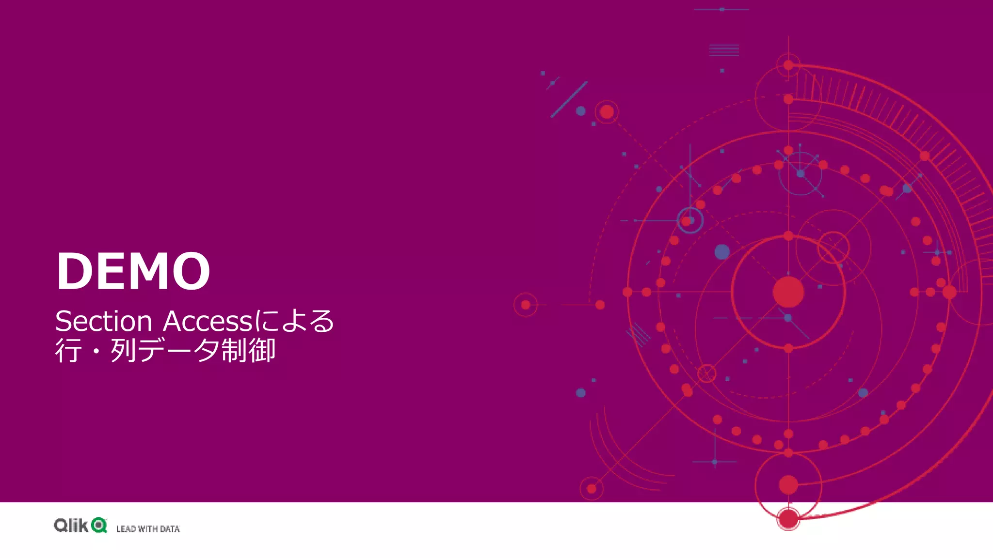 DEMO
Section Accessによる
行・列データ制御
 