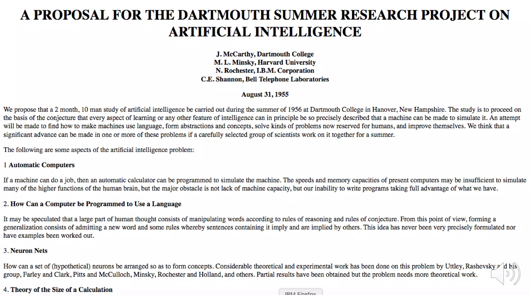 AI at IBM: Past (Nathan Rochester)
12/6/2020 (c) IBM MAP COG .| 62
 