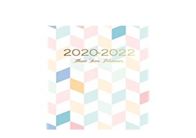 Book Harcover Library 2020 2022 Three Year Planner 36 Month Calendar