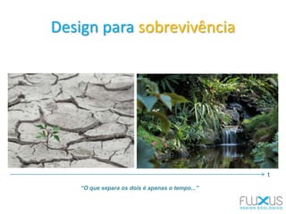 Design para sobrevivência
“O que separa os dois é apenas o tempo...”
t
 