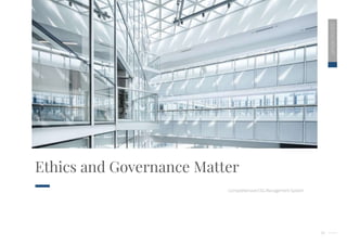 34
Comprehensive ESG Management System
Ethics and Governance Matter
2020
ESG
REPORT
 