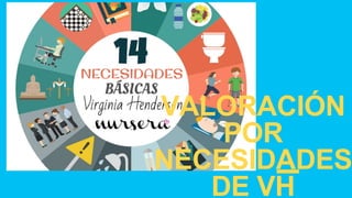 VALORACIÓN
POR
NECESIDADES
DE VH
 