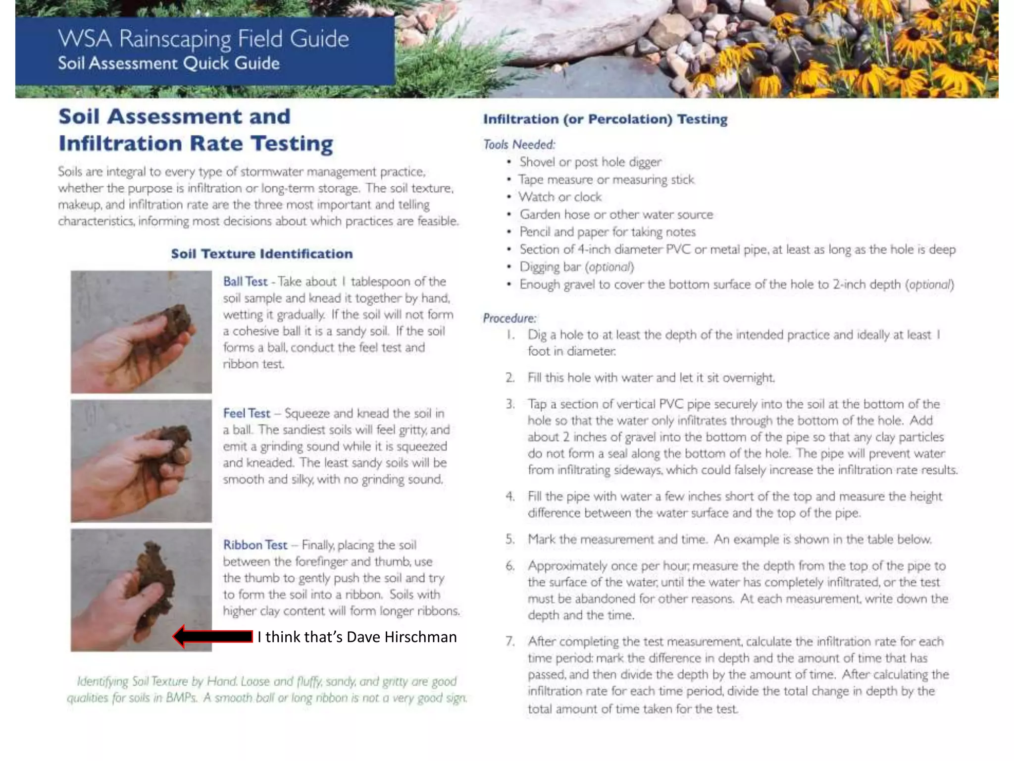 I think that’s Dave Hirschman
 