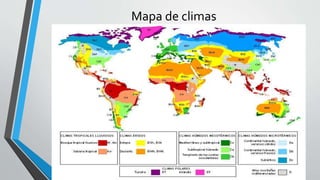 Mapa de climas
 