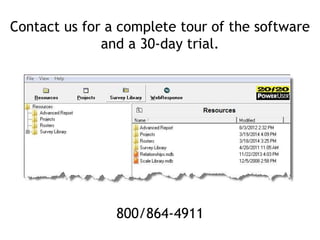 800/864-4911
Contact us for a complete tour of the software
and a 30-day trial.
 