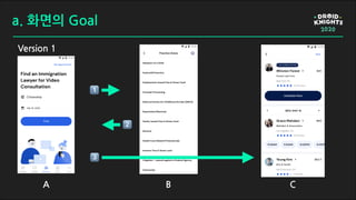 a. 화면의 Goal
Version 1
2⃣
A
1⃣
B
3⃣
C
Citizenship
 