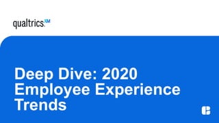Deep Dive: 2020
Employee Experience
Trends
 