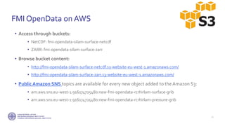 FMI Open Data on AWS Public dataset program | PPTX