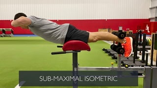 SUB-MAXIMAL ISOMETRIC
 