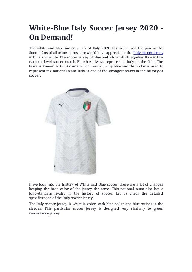 pix Italy Soccer Jersey White 2020 italy away white soccer jerseys shirt