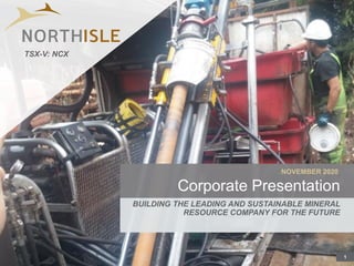 1
NOVEMBER 2020
Corporate Presentation
BUILDING THE LEADING AND SUSTAINABLE MINERAL
RESOURCE COMPANY FOR THE FUTURE
TSX-V: NCX
 