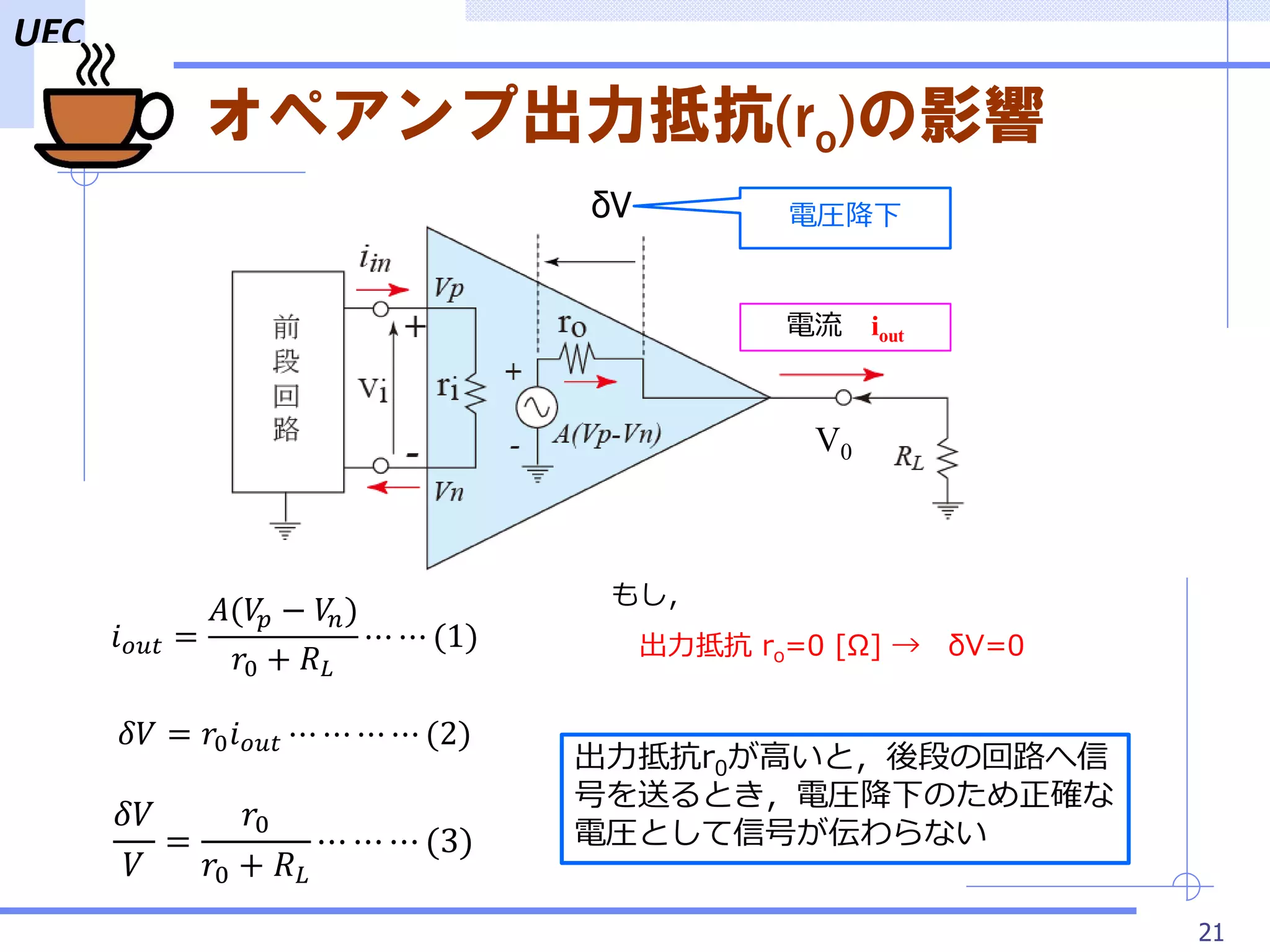 機械系のためのメカトロニクス オペアンプ（演算増幅器） | PDF