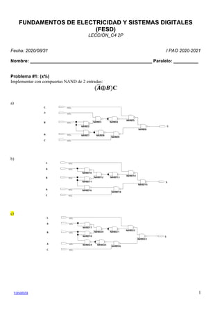 vasanza 1
FUNDAMENTOS DE ELECTRICIDAD Y SISTEMAS DIGITALES
(FESD)
LECCIÓN_C4 2P
Fecha: 2020/08/31 I PAO 2020-2021
Nombre: ...