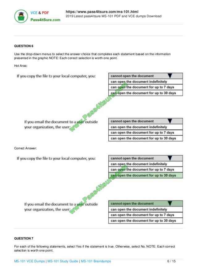 Free MS-101 Study Material