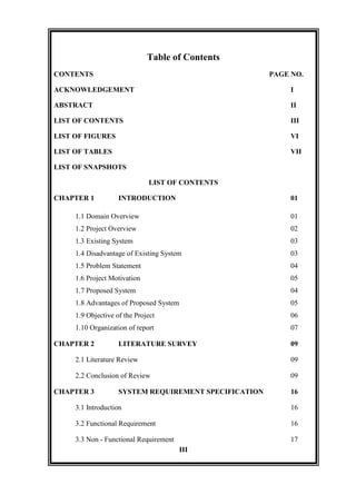 Prof Chethan Raj C, Final year Project Report Format | PDF