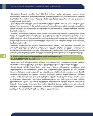 42
COVID-19 გავლენა კორპორაციულ პასუხისმგებლობაზე საქართველოში
მენეჯერების ნაწილმა აღნიშნა, რომ პანდემიის პირველ ეტაპზე გამოიკვეთა ფსიქოლოგიური
პრობლემებიც. ძირითადად მოულოდნელობისგან და გაურკვევლობისგან წარმოიქმნა სამუშაო პროცესში
შეფერხებები; მათი თქმით, თავდაპირველად ბიზნესს ყველაზე მეტად გაუჭირდა სწრაფად გადასულიყო
დისტანციურ სამუშაო რეჟიმზე.
კარ-ფანჯრების მწარმოებელი კომპანიის წარმომადგენელმა აღნიშნა, რომ მათ კომპანიაში გამოიკვეთა
სტრუქტურულიერთეულები,რომელთაშემთხვევაშიცსრულადგამართლდასამუშაოპროცესისდისტანციურ
რეჟიმზე გადაწყობა, მაგ: მარკეტინგის დეპარტამენტის მუშაობა, რომელსაც პანდემიის პერიოდში არანაირი
შეფერხება არ ჰქონია.
აღინიშნა, რომ ბიზნესმა პანდემიის დროს დაიწყო პროცესების გაუმჯობესების კუთხით ფიქრი, რასაც
მოჰყვა პროდუქტების/სერვისების შემუშავება და გაუმჯობესება, აქედან გამომდინარე გამოჩნდა ახალი
ბიზნეს შესაძლებლობები, რომლებიც გარკვეულმა ბიზნესებმა აითვისეს კიდეც. მაგ: ერთ-ერთმა კომპანიამ
დაიწყო დისტანციის დასაცავად ახალი პროდუქტის - სხვადასხვა სახის ტიხრების წარმოება (მანქანებისთვის,
მაღაზიებისთვის და ა.შ).
მენეჯმენტ საკონსულტაციო სფეროს წარმომადგენელმა აღნიშნა, რომ პანდემიის პერიოდში რიგ
კომპანიებში გადაიხედა და შემცირდა კომუნიკაციის ბიუჯეტები, გაჩერდა გარკვეული გრძელვადიანი
პროექტებიც, თუმცა პანდემიის პერიოდში გაჩნდა ახალი პროექტებიც, მათი კლიენტების ნაწილმა დაგეგმა
კორპორაციული პასუხისმგებლობის პროექტები, რომელთა განხორციელებაც 2021-ის ჭრილში იგეგმება.
გამოიკვეთა, რომ პანდემიის მიზეზით ბიზნესსა და არასამთავრობო ორგანიზაციებს შორის შეიმჩნევა
პარტნიორობის მზარდი ტენდენცია, გაიზარდა საქველმოქმედო ტიპის პარტნიორული პროექტები.
მთავრობასთან პარტნიორობის მხრივ აზრი გაიყო, ნაწილი მენეჯერებისა აღნიშნავდა, რომ
სახელმწიფოსთან თანამშრომლობის კუთხით არც პანდემიამდე იყვნენ აქტიურები და არც პანდემიის
პერიოდში, საშუალო ზომის კომპანიების და სახელმწიფოს თანამშრომლობის კუთხით ბოლო წლებში
შესამჩნევი ცვლილებები არ იკვეთება; მხოლოდ წარმოების სფეროს წარმომადგენელმა კომპანიამ
აღნიშნა, რომ მათი სფეროდან გამომდინარე მოუწიათ აქტიური მონაწილეობის მიღება მთავრობასთან
საკომუნიკაციო შეხვედრებში. მთავრობის გადაწყვეტილებებზე იყო დამოკიდებული მათი ბიზნესის
ფუნქციონირების საკითხი, შესაბამისად შეხვედრებში მონაწილეობით სურდათ თავიდან აერიდებინათ
შეუსაბამო რეგულაციები, რომლებიც მათი თქმით პანდემიის პირველ ეტაპზე მიიღო სახელმწიფომ,
მიღებული გადაწყვეტილებები საჭიროებდა გადახედვას, რეგულაციები მოითხოვდა განმარტებებს/
დაზუსტებას, რათა საფრთხე არ შექმნოდა ბიზნესის ფუნქციონირებას.
V. მულტი-სექტორული თანამშრომლობა კორპორაციული
პასუხისმგებლობის ფარგლებში
 