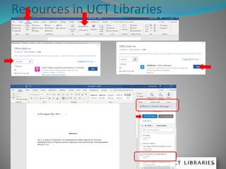 Resources in UCT Libraries
3/5/2020 10
 