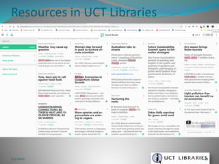 Resources in UCT Libraries
3/5/2020 49
 