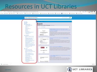 Resources in UCT Libraries
3/5/2020 78
 