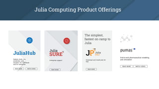 Julia Computing Product Offerings
 